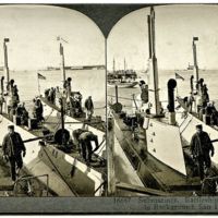Submarines, battleships and torpedo boats in San Diego Bay