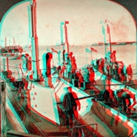 Submarines, battleships and torpedo boats in San Diego Bay
