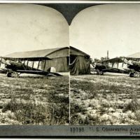 U. S. observation airplane on West Front